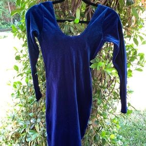 American apparel velvet dress